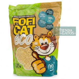 Arena para gatos Foficat ECO a base de Maíz Bolsa x 2.27 kg