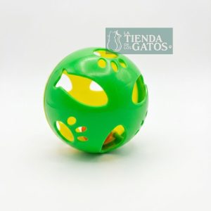 Bola perforada de 10 cm de diámetro con sonajero