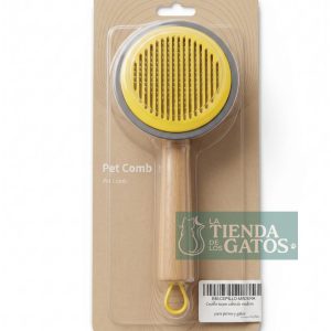 Cepillo suave con cabo de madera para Gatos y Perros
