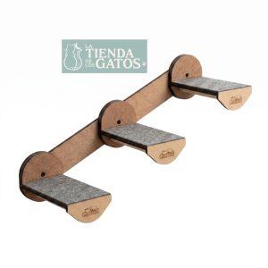 Escalera de 3 peldaños para pared 11 x 5 x 21 cm