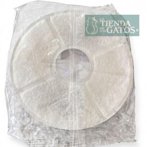 Filtros redondo de repuesto para fuentes de agua para gatos con carbón activado. - P