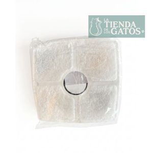 Filtros cuadrado de repuesto para fuentes de agua  para gatos con carbón activado