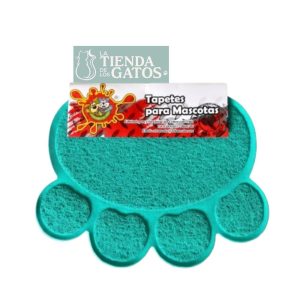 Tapete sintético para arenera con forma de huella 40 x 30 cm